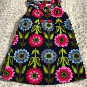 Mini Boden corduroy floral jumper size 4-5